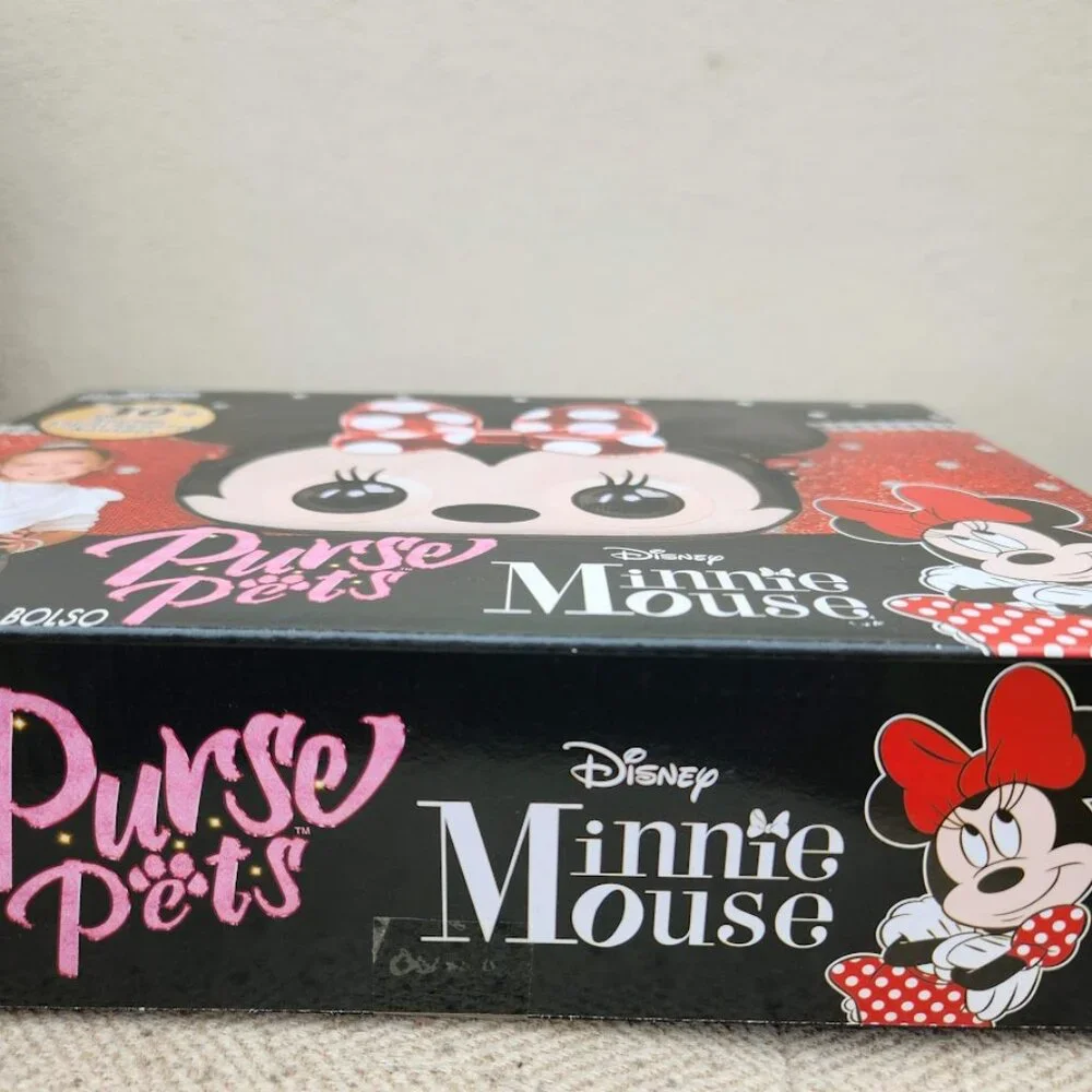 NEW Disney Minnie Mouse Purse Pets Interactive Toy Plush Shoulder Bag Crossbody